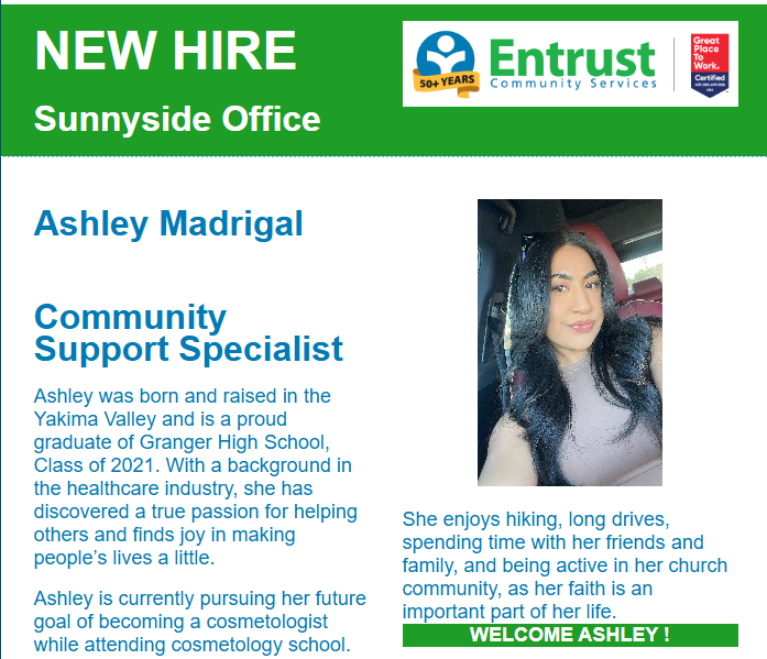 Ashley Madrigal se incorpora a la oficina de Sunnyside