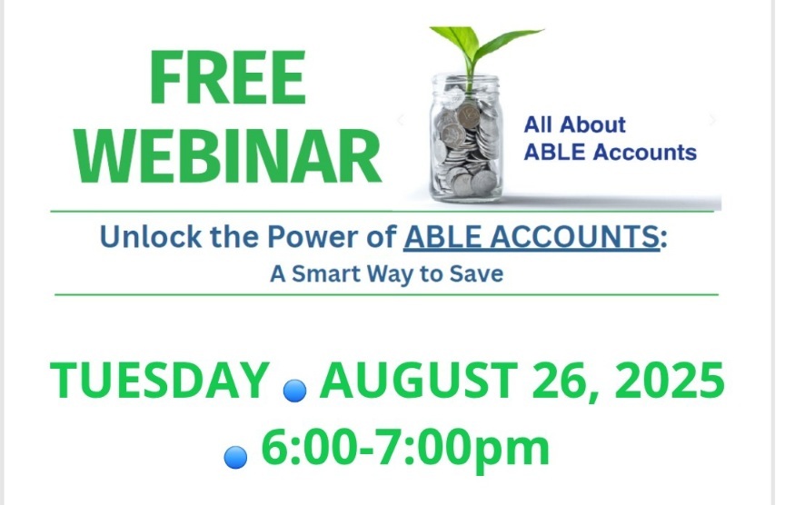 Seminario web "ABLE ACCOUNTS" para personas con discapacidad